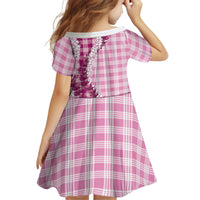 Pink Hawaii Palaka Kid Short Sleeve Dress Hawaiian Honohono Lei LT05 - Polynesian Pride