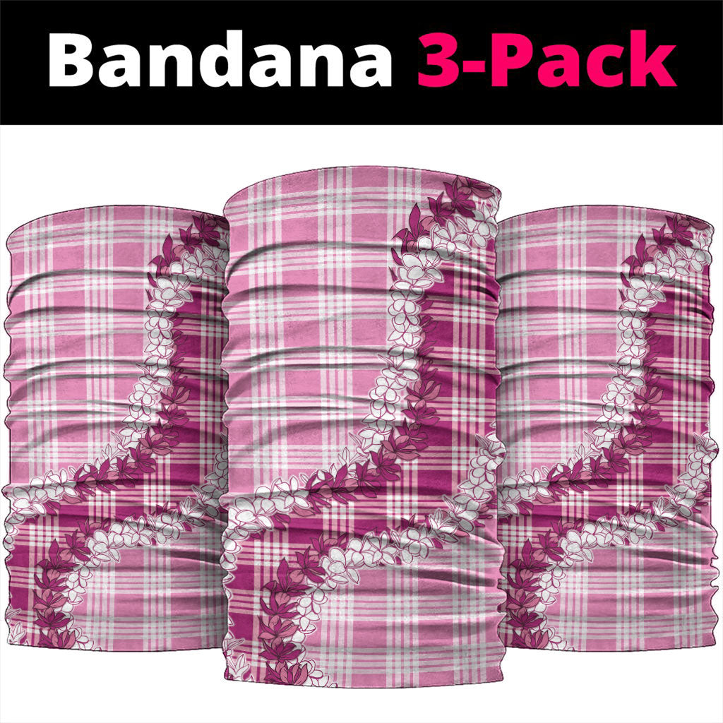 Pink Hawaii Palaka Neck Gaiter Hawaiian Honohono Lei LT05 package One Size: 25*50cm Pink - Polynesian Pride