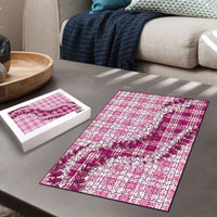 Pink Hawaii Palaka Puzzle Hawaiian Honohono Lei