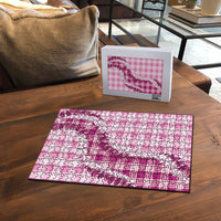 Pink Hawaii Palaka Puzzle Hawaiian Honohono Lei