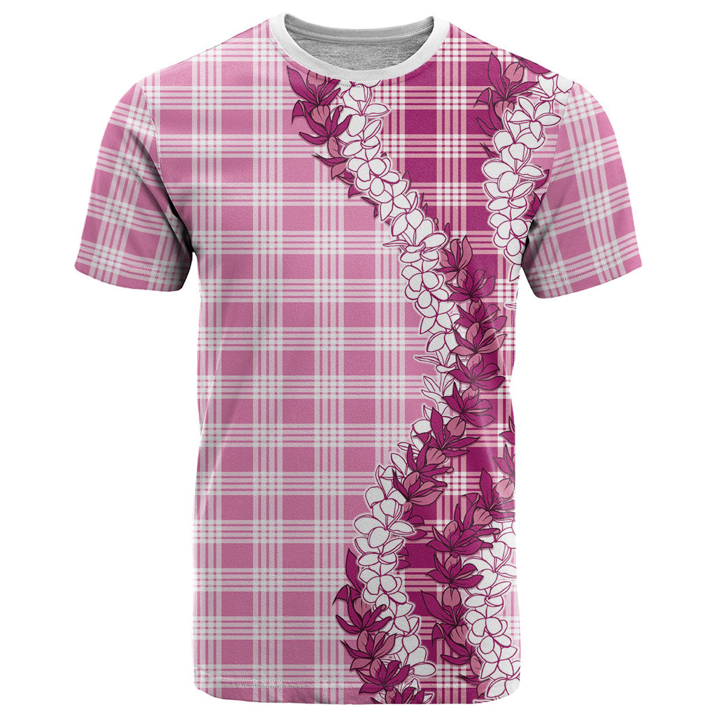 Pink Hawaii Palaka T Shirt Hawaiian Honohono Lei LT05 Pink - Polynesian Pride