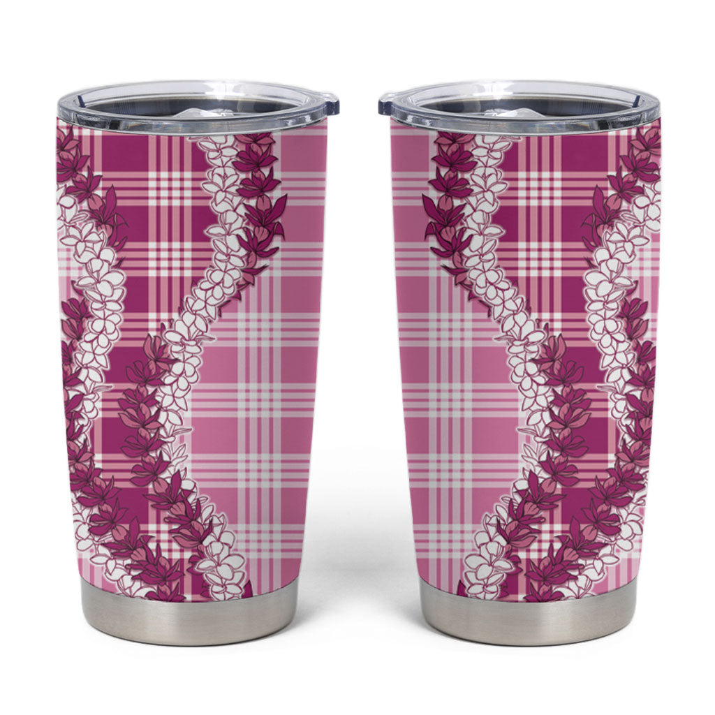 Pink Hawaii Palaka Tumbler Cup Hawaiian Honohono Lei LT05 Pink - Polynesian Pride