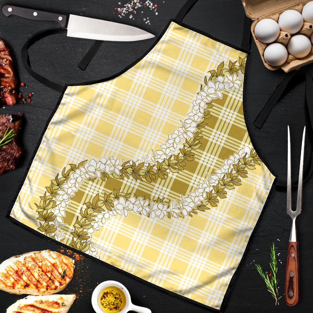 Yellow Hawaii Palaka Apron Hawaiian Honohono Lei LT05 Yellow - Polynesian Pride