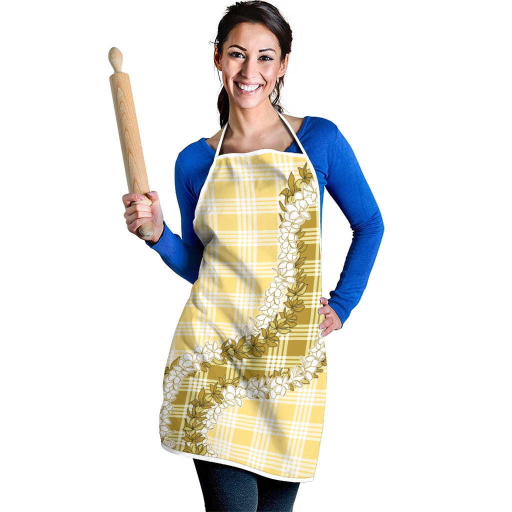Yellow Hawaii Palaka Apron Hawaiian Honohono Lei LT05 - Polynesian Pride