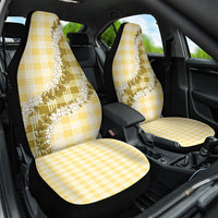 Yellow Hawaii Palaka Car Seat Cover Hawaiian Honohono Lei
