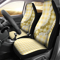 Yellow Hawaii Palaka Car Seat Cover Hawaiian Honohono Lei