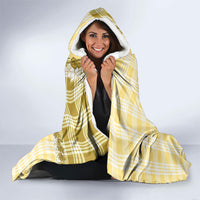 Yellow Hawaii Palaka Hooded Blanket Hawaiian Honohono Lei