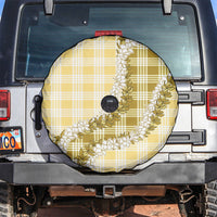 Yellow Hawaii Palaka Spare Tire Cover Hawaiian Honohono Lei