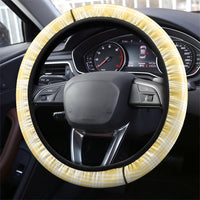 Yellow Hawaii Palaka Steering Wheel Cover Hawaiian Honohono Lei