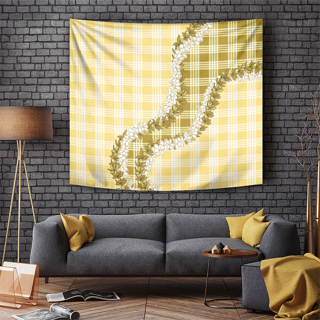 Yellow Hawaii Palaka Tapestry Hawaiian Honohono Lei LT05 Yellow - Polynesian Pride