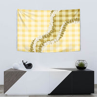 Yellow Hawaii Palaka Tapestry Hawaiian Honohono Lei