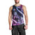 Hawaiian Monk Seal Men Tank Top Kakau Tribal Pattern Violet Gradient