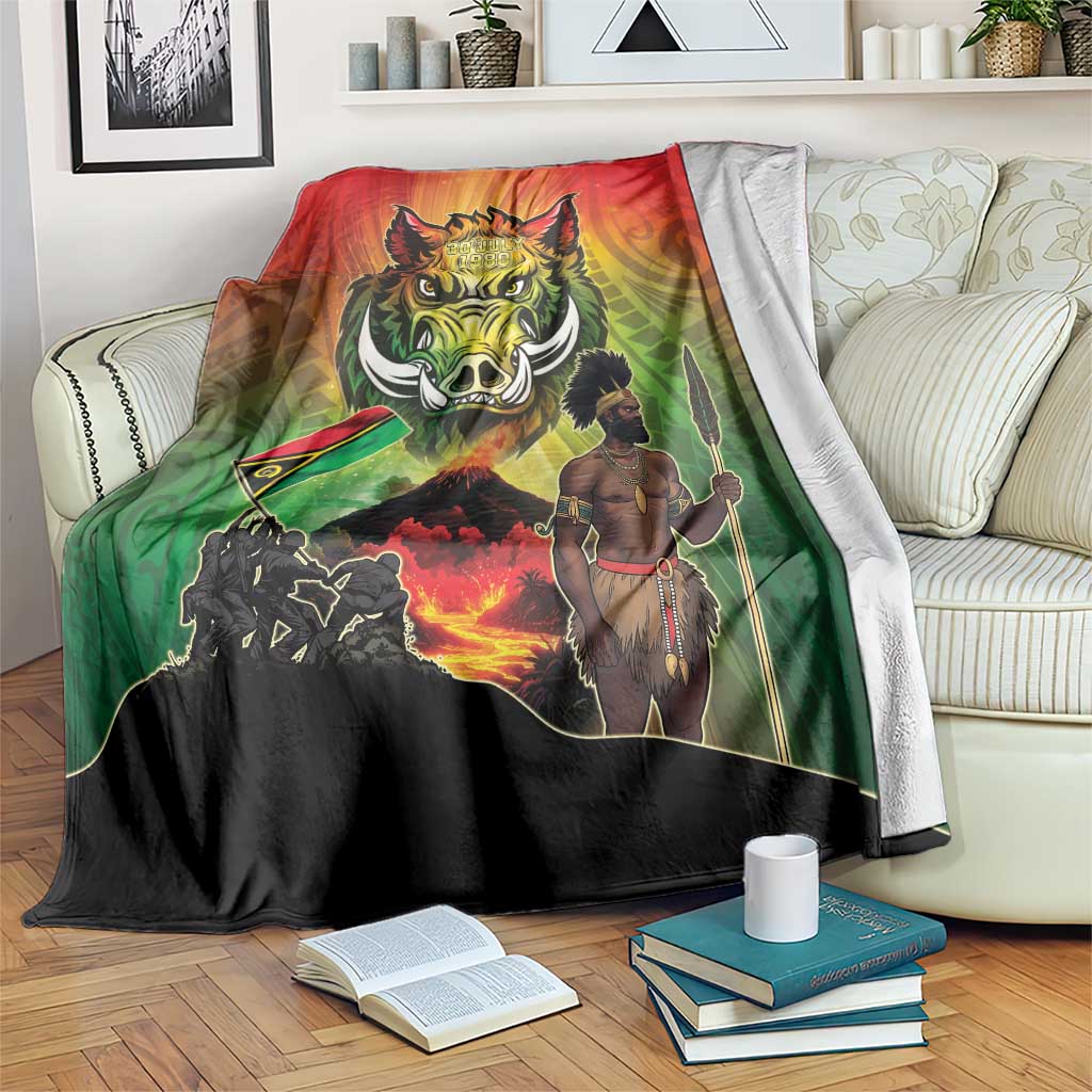 Vanuatu July 30th 1980 Blanket Happy Independence Day - Polynesian Pride