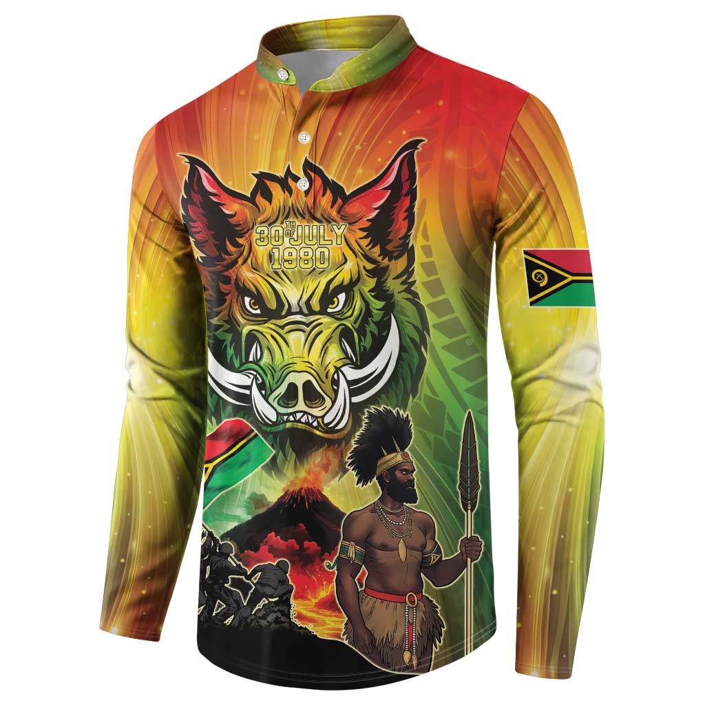 Vanuatu July 30th 1980 Button Sweatshirt Happy Independence Day - Polynesian Pride