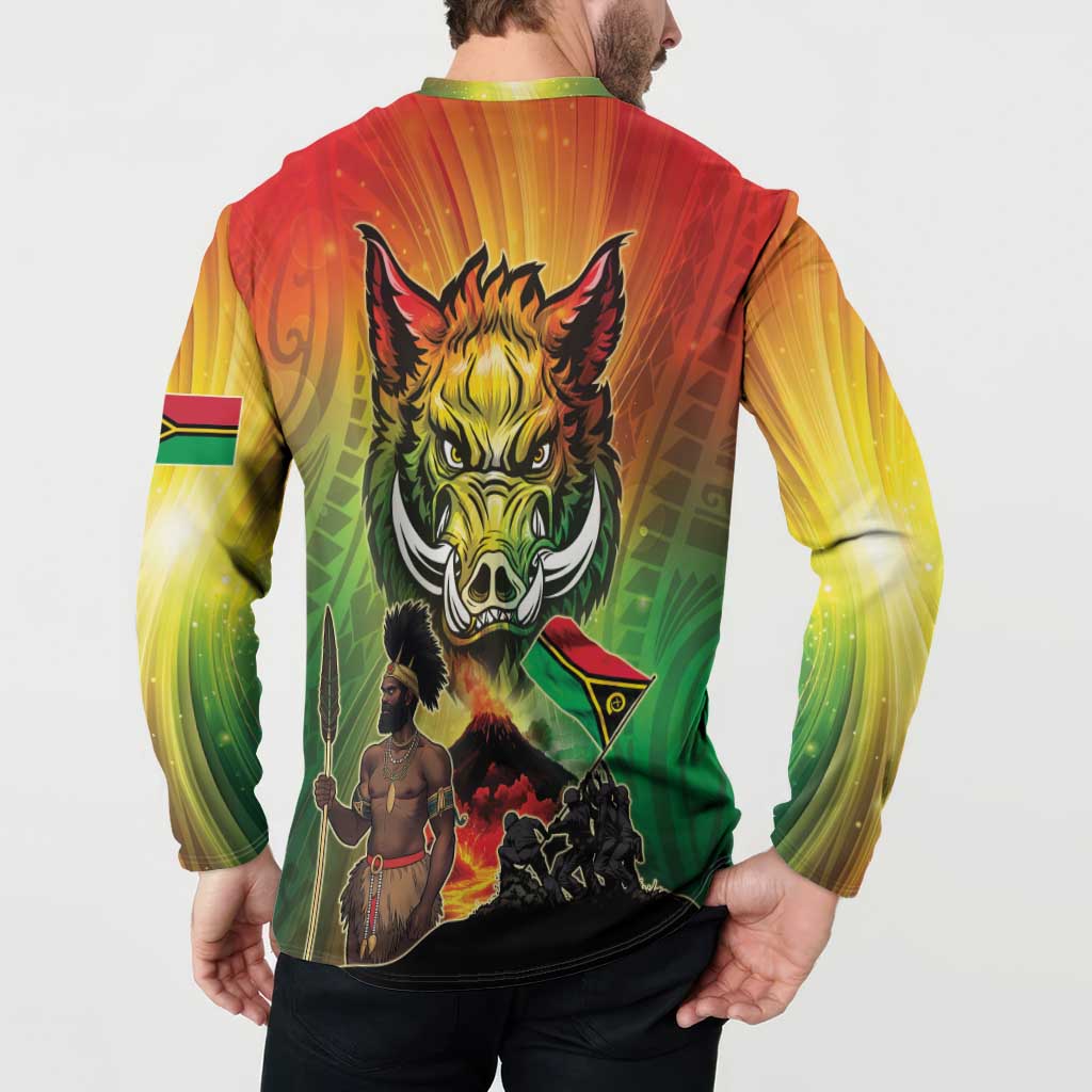 Vanuatu July 30th 1980 Button Sweatshirt Happy Independence Day - Polynesian Pride