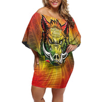 Vanuatu July 30th 1980 Family Matching Off Shoulder Short Dress and Hawaiian Shirt Happy Independence Day - Polynesian Pride