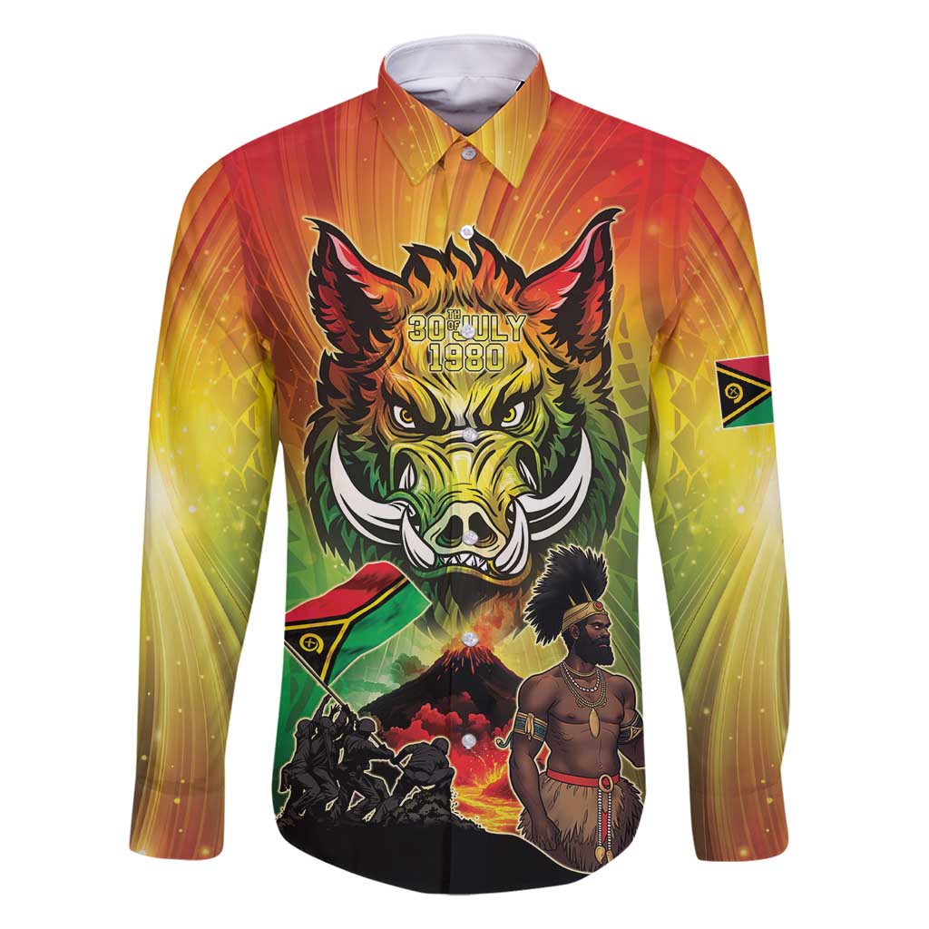 Vanuatu July 30th 1980 Family Matching Tank Maxi Dress and Hawaiian Shirt Happy Independence Day - Polynesian Pride