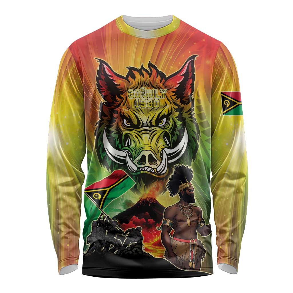 Vanuatu July 30th 1980 Long Sleeve Shirt Happy Independence Day - Polynesian Pride