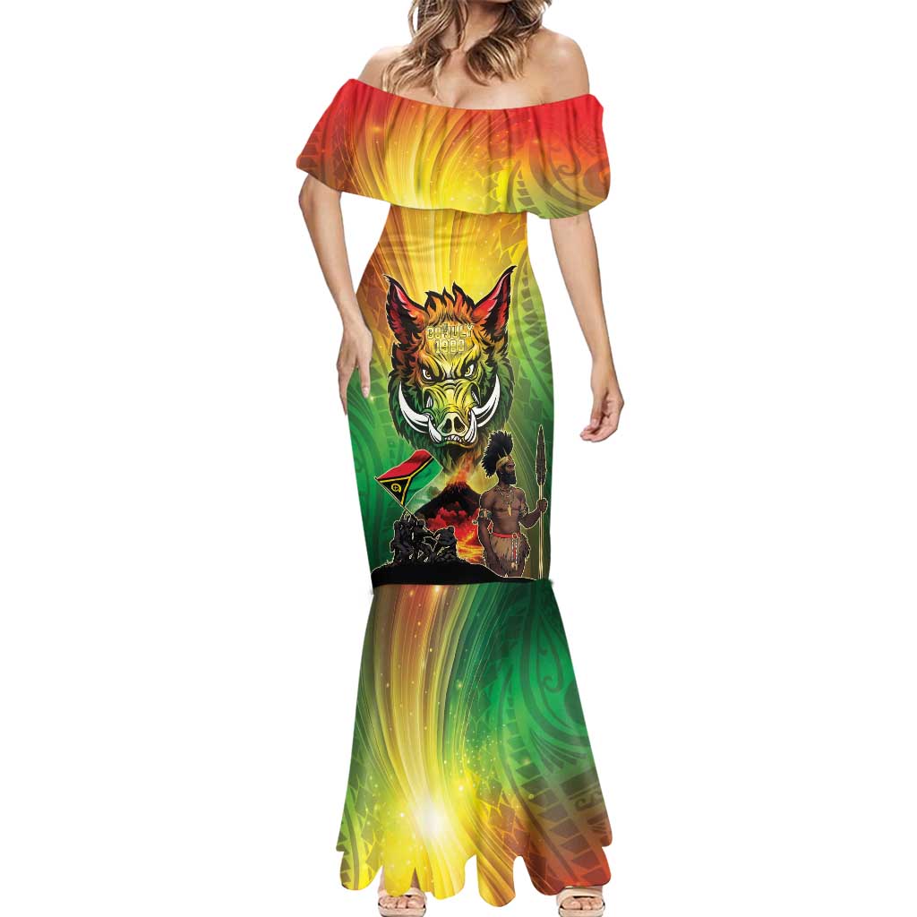 Vanuatu July 30th 1980 Mermaid Dress Happy Independence Day - Polynesian Pride