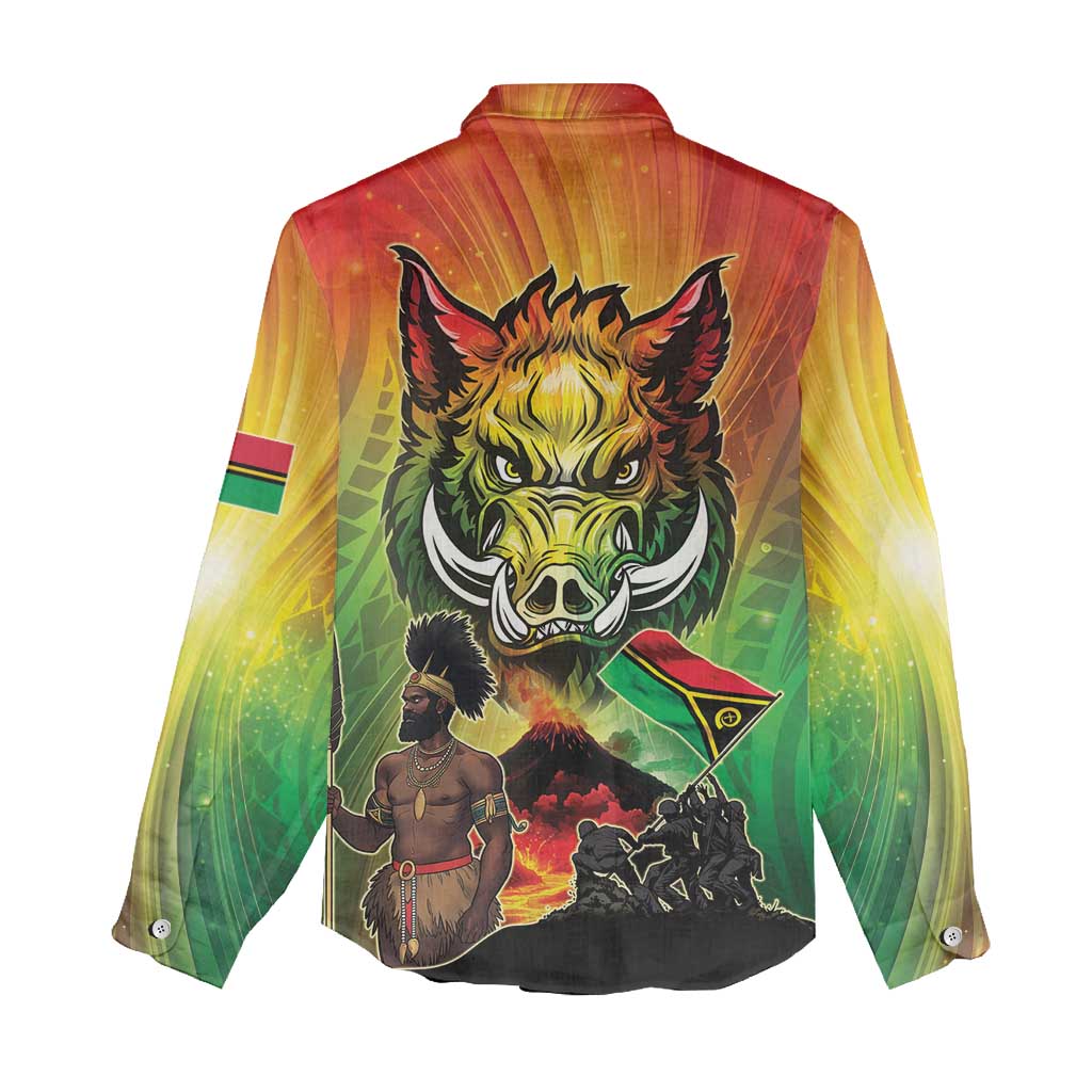 Vanuatu July 30th 1980 Women Casual Shirt Happy Independence Day - Polynesian Pride