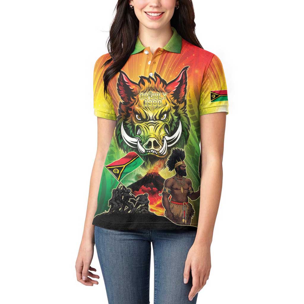 Vanuatu July 30th 1980 Women Polo Shirt Happy Independence Day - Polynesian Pride