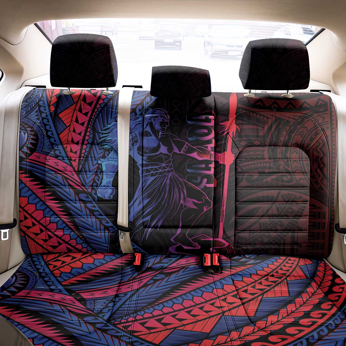 Samoan Pride Back Car Seat Cover The Tui Manua - Polynesian Pride