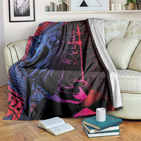 Samoan Pride Blanket The Tui Manua LT05 Black - Polynesian Pride