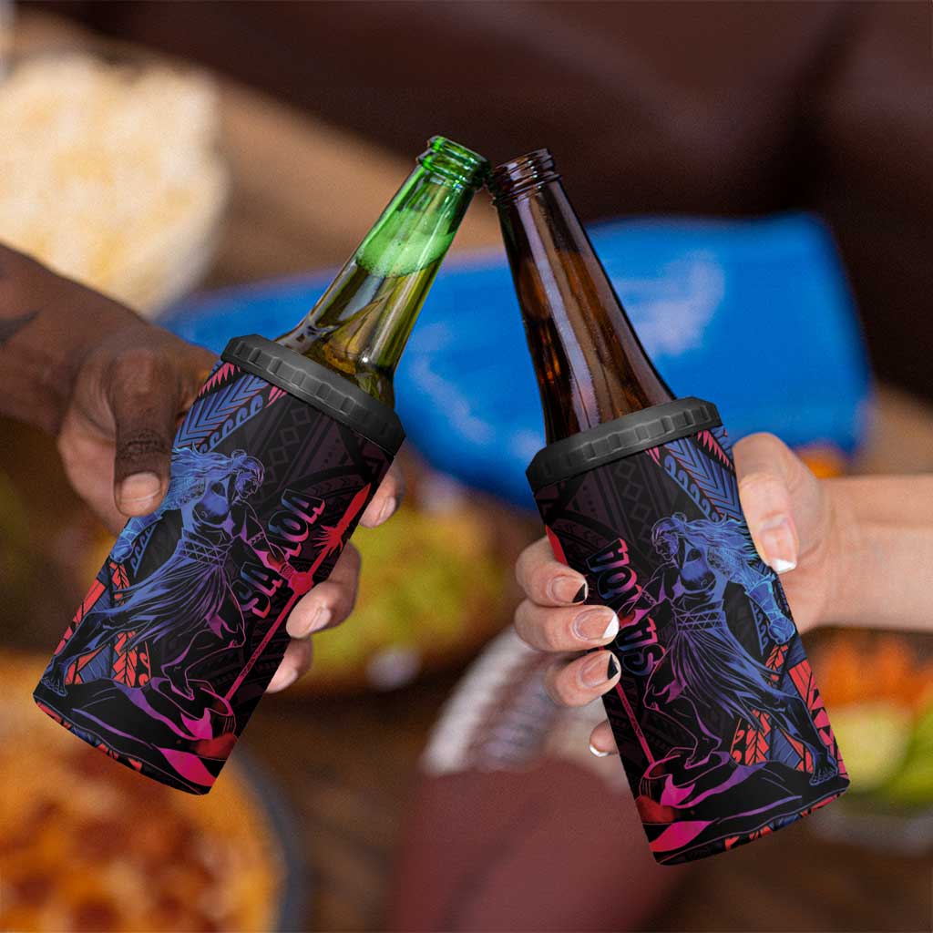 Samoan Pride 4 in 1 Can Cooler Tumbler The Tui Manua - Polynesian Pride