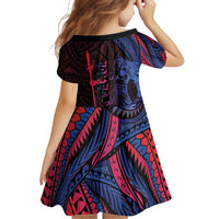 Samoan Pride Family Matching Off Shoulder Short Dress and Hawaiian Shirt The Tui Manua - Polynesian Pride