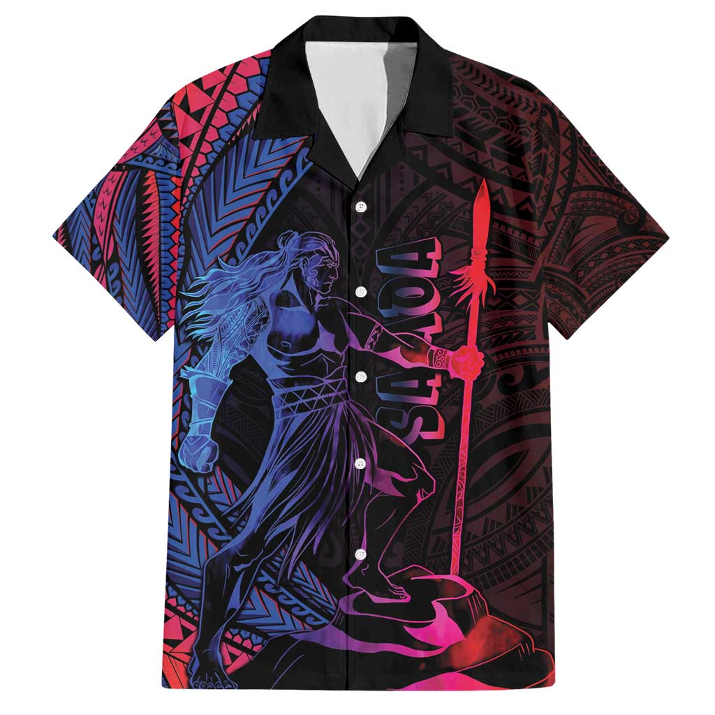Samoan Pride Family Matching Short Sleeve Bodycon Dress and Hawaiian Shirt The Tui Manua - Polynesian Pride