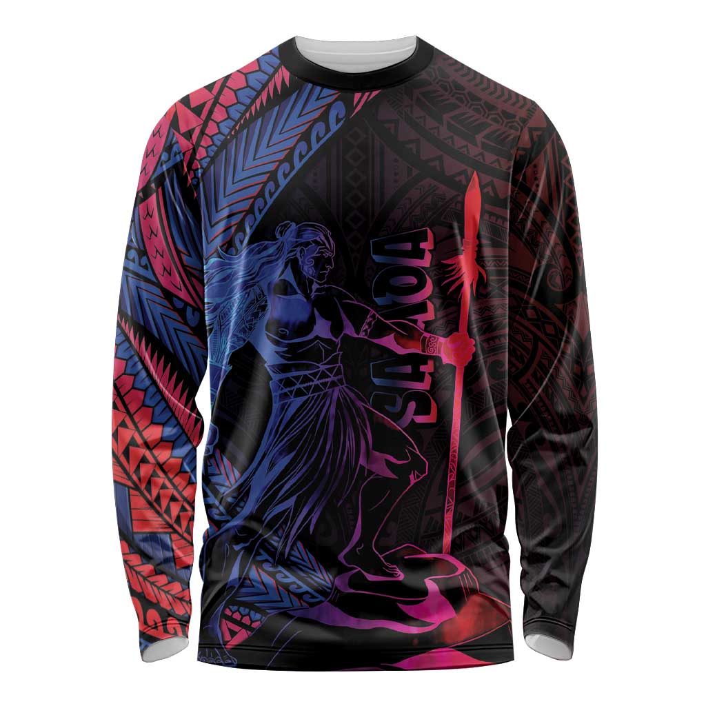 Samoan Pride Long Sleeve Shirt The Tui Manua - Polynesian Pride