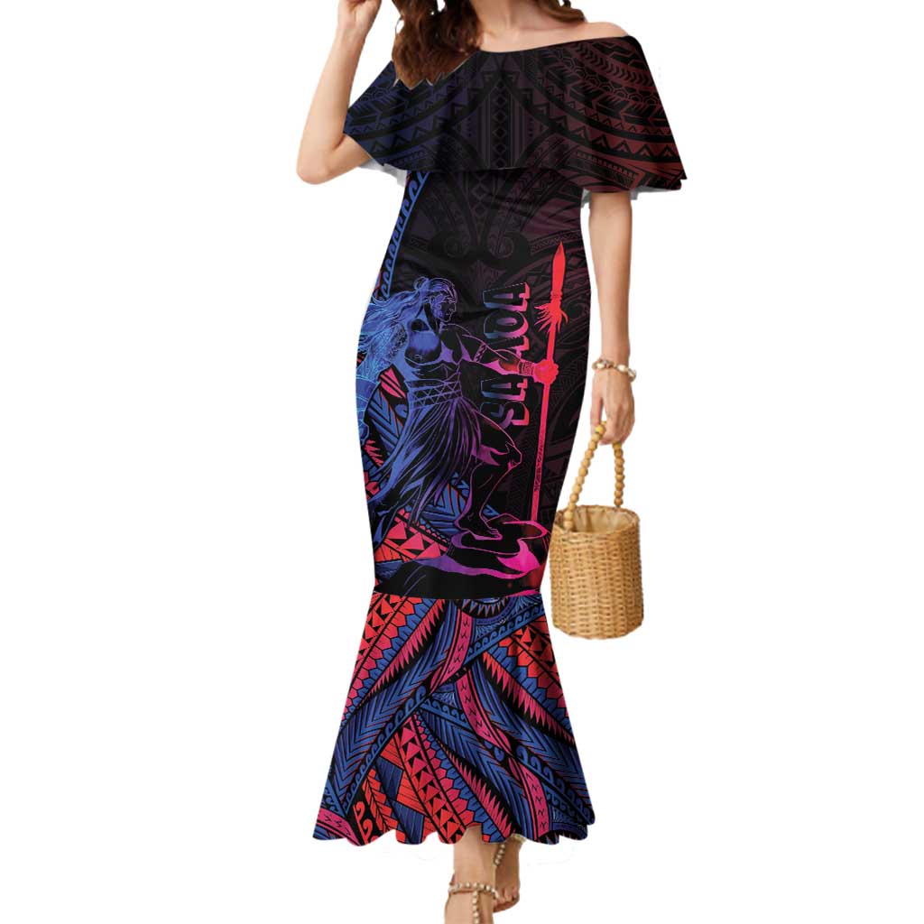 Samoan Pride Mermaid Dress The Tui Manua - Polynesian Pride