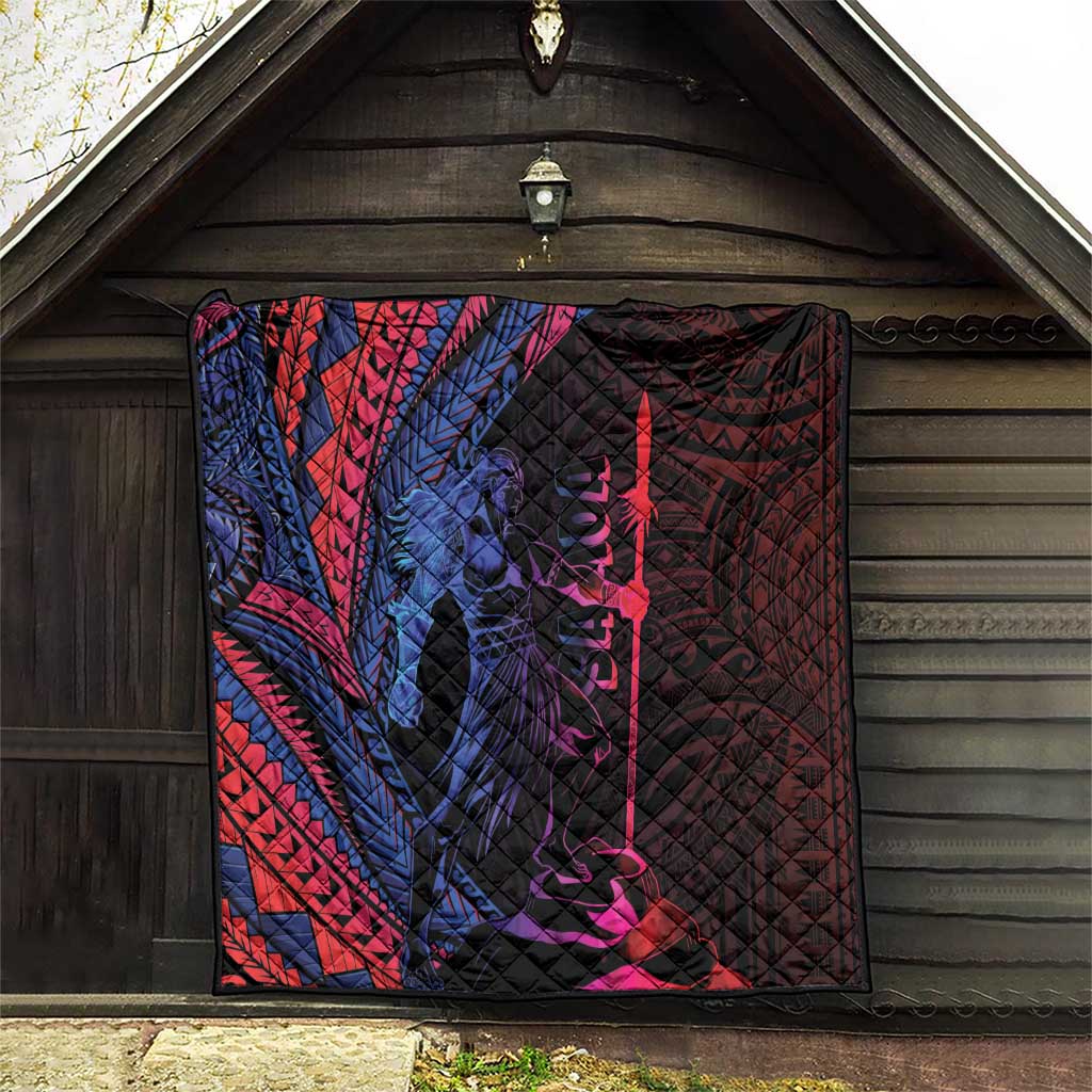 Samoan Pride Quilt The Tui Manua - Polynesian Pride
