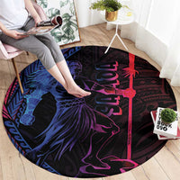 Samoan Pride Round Carpet The Tui Manua LT05 - Polynesian Pride