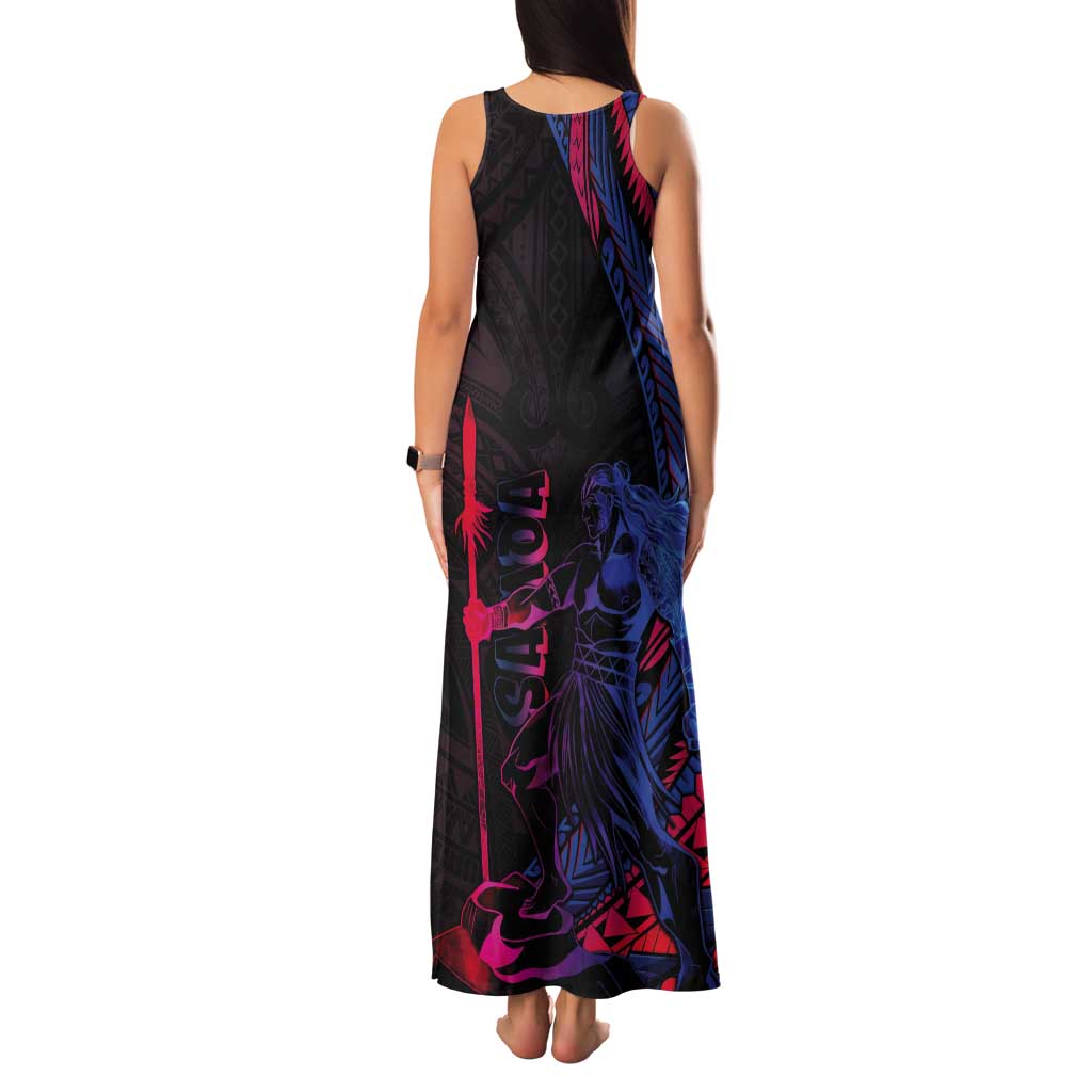 Samoan Pride Tank Maxi Dress The Tui Manua - Polynesian Pride