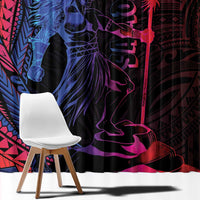 Samoan Pride Window Curtain The Tui Manua LT05 - Polynesian Pride