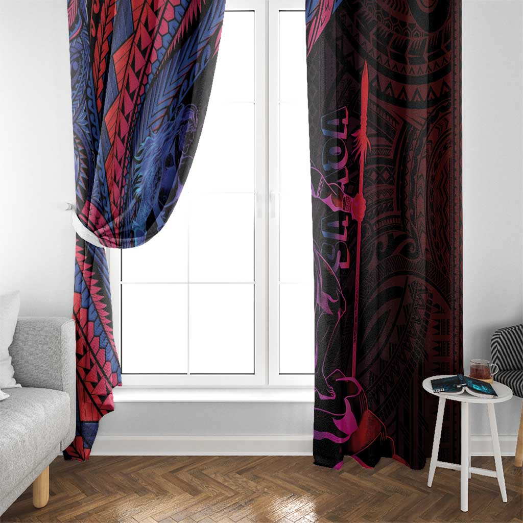 Samoan Pride Window Curtain The Tui Manua LT05 - Polynesian Pride