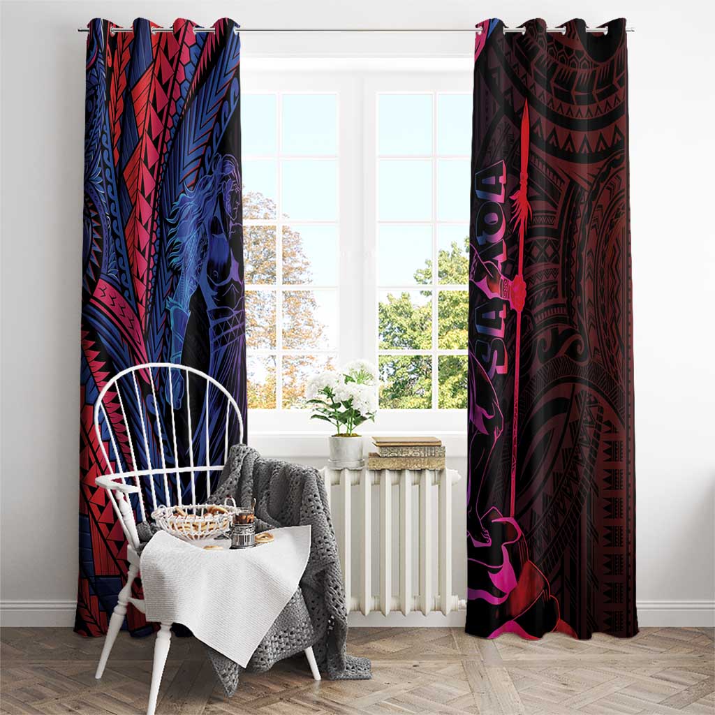 Samoan Pride Window Curtain The Tui Manua LT05 - Polynesian Pride