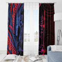 Samoan Pride Window Curtain The Tui Manua LT05 - Polynesian Pride