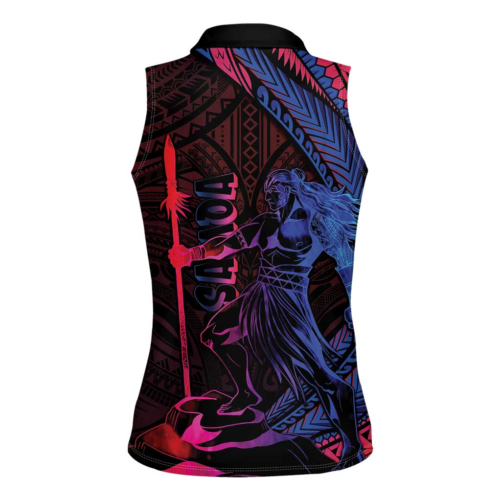 Samoan Pride Women Sleeveless Polo Shirt The Tui Manua - Polynesian Pride