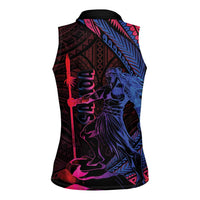 Samoan Pride Women Sleeveless Polo Shirt The Tui Manua - Polynesian Pride