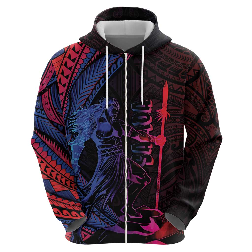 Samoan Pride Zip Hoodie The Tui Manua - Polynesian Pride