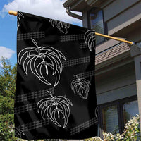 Aloha Hawaii Acacia Koa Leaves Garden Flag Black Kakau Tribal Pattern LT05 - Polynesian Pride