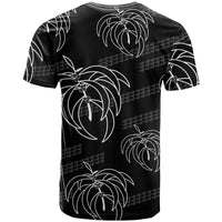 Aloha Hawaii Acacia Koa Leaves T Shirt Black Kakau Tribal Pattern LT05 - Polynesian Pride