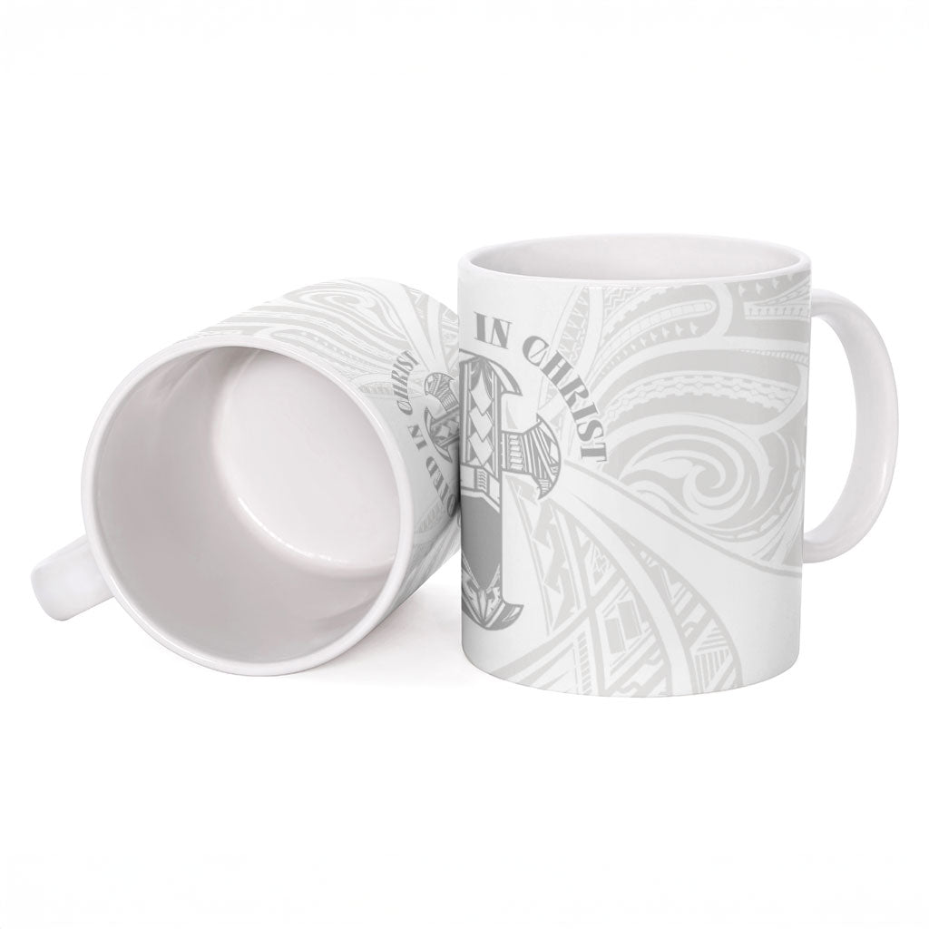 Samoa Christian Ceramic Mug Rooted In Christ Polynesian Cross LT05 - Polynesian Pride