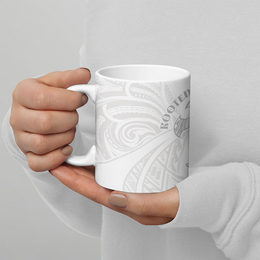 Samoa Christian Ceramic Mug Rooted In Christ Polynesian Cross LT05 - Polynesian Pride