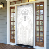 Samoa Christian Door Cover Rooted In Christ Polynesian Cross LT05 - Polynesian Pride