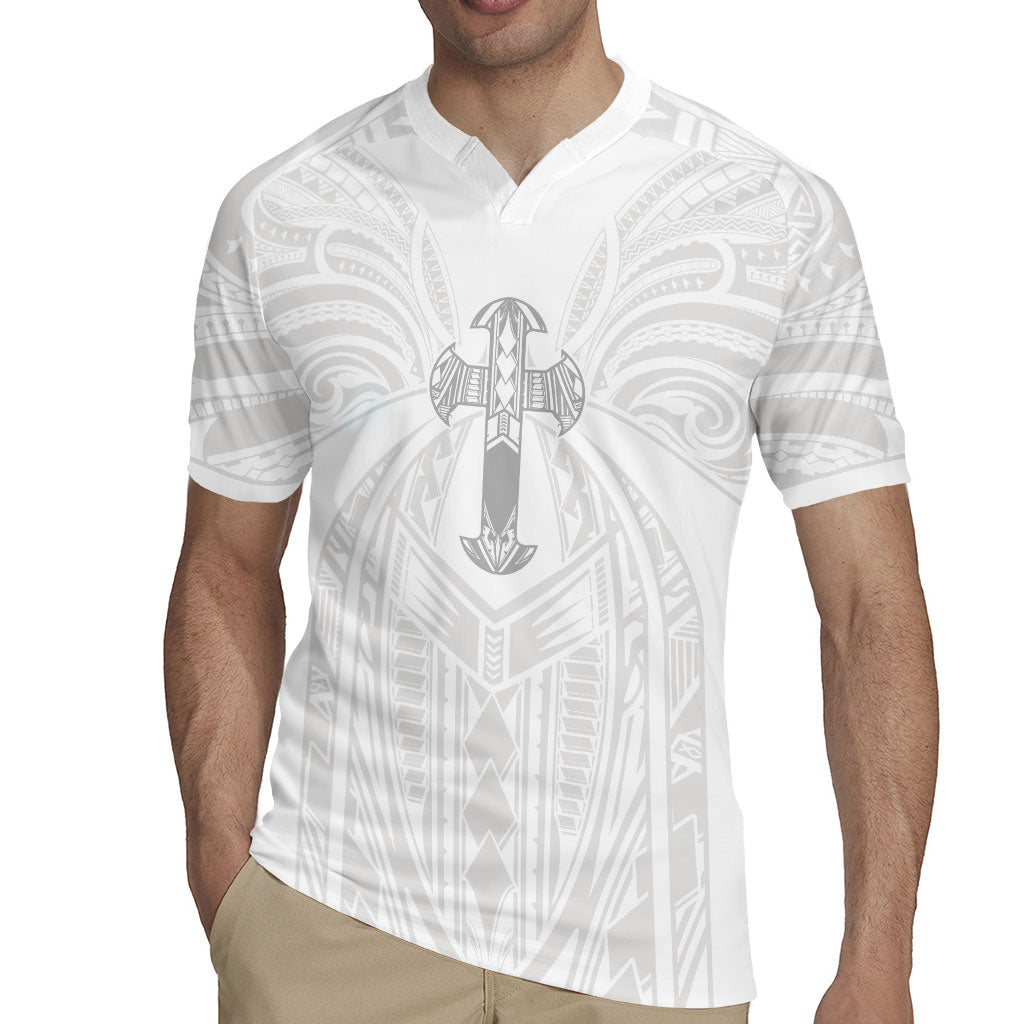 Samoa Christian Rugby Jersey Rooted In Christ Polynesian Cross LT05 - Polynesian Pride