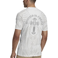 Samoa Christian Rugby Jersey Rooted In Christ Polynesian Cross LT05 - Polynesian Pride