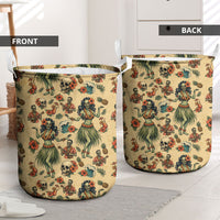 Hawaii Halloween Laundry Basket Spooky Tropical Hula Zombie LT05 - Polynesian Pride